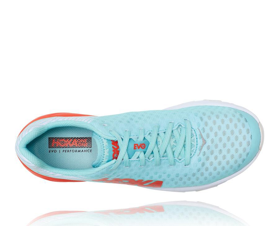 Hoka One One Hardloopschoenen Heren - Evo Carbon Rocket - Blauw - QJ1284796